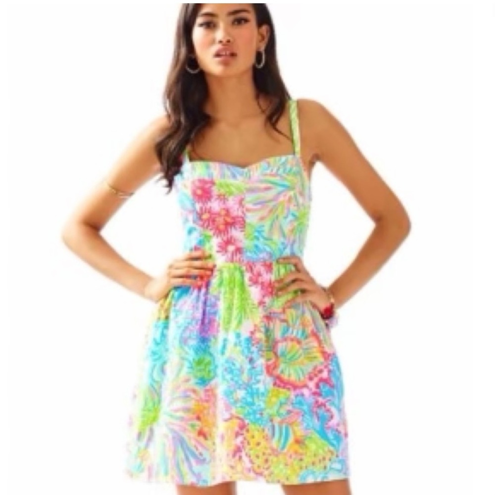 Lilly Pulitzer Ardleigh Sundress In Multi Color Lover’s SZ 2 EUC NWOT